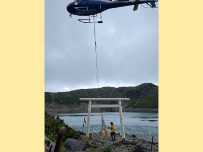 三の池白龍王様祠再建立開眼