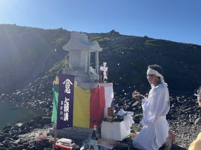 三の池白龍王様祠再建立開眼